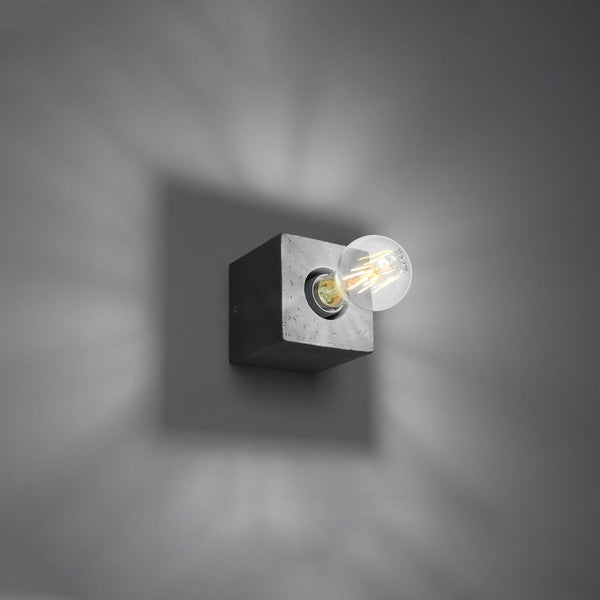 Wandleuchte Ariz Beton, Modern, Led-Kompatibel, E27-Leuchtezauber