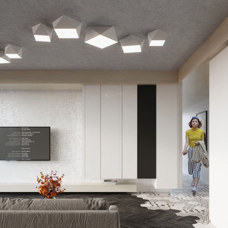 Led Deckenleuchte Hexa 25 Weiß Sechseck Modern Design-Leuchtezauber