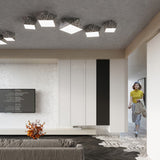 Led Deckenleuchte Hexa 35 Silber Sechseck Design Modern-Leuchtezauber