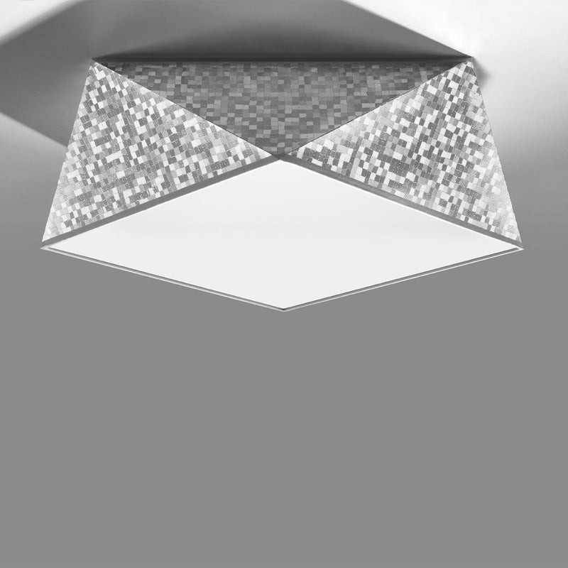 Led Deckenleuchte Hexa 35 Silber Sechseck Design Modern-Leuchtezauber