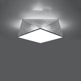 Led Deckenleuchte Hexa 35 Silber Sechseck Design Modern-Leuchtezauber