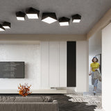Led Deckenleuchte Hexa 45 Schwarz Sechseck Modern Design-Leuchtezauber