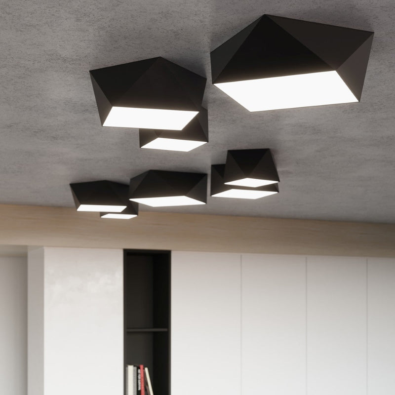 Led Deckenleuchte Hexa 45 Schwarz Sechseck Modern Design-Leuchtezauber