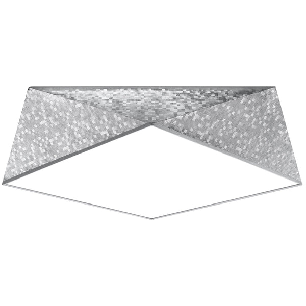 Led Deckenleuchte Hexa 45 Silber Sechseck Design Modern-Leuchtezauber