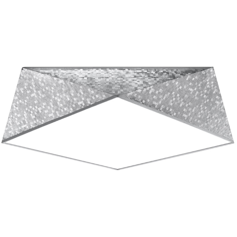 Led Deckenleuchte Hexa 45 Silber Sechseck Design Modern-Leuchtezauber