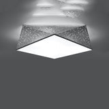 Led Deckenleuchte Hexa 45 Silber Sechseck Design Modern-Leuchtezauber