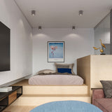 Led Deckenleuchte Tiube Grau Zylinder Modern Metall-Leuchtezauber