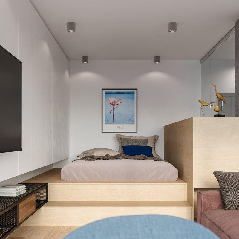 Led Deckenleuchte Tiube Grau Zylinder Modern Metall-Leuchtezauber