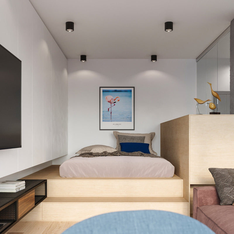 Led Deckenleuchte Tiube Schwarz Zylinder Design Metall-Leuchtezauber