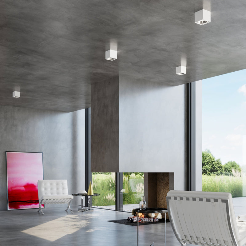 Led Deckenleuchte Blake Weiß Rund Metall Modernes Design-Leuchtezauber