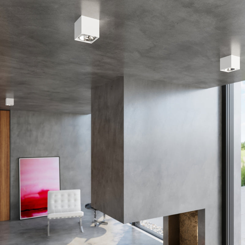 Led Deckenleuchte Blake Weiß Rund Metall Modernes Design-Leuchtezauber