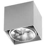Led Deckenleuchte Blake Grau Modern Design Metall Rund-Leuchtezauber