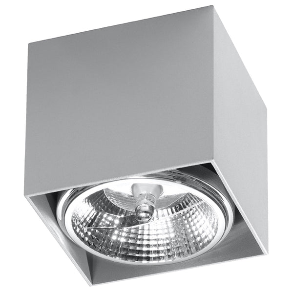 Led Deckenleuchte Blake Grau Modern Design Metall Rund-Leuchtezauber