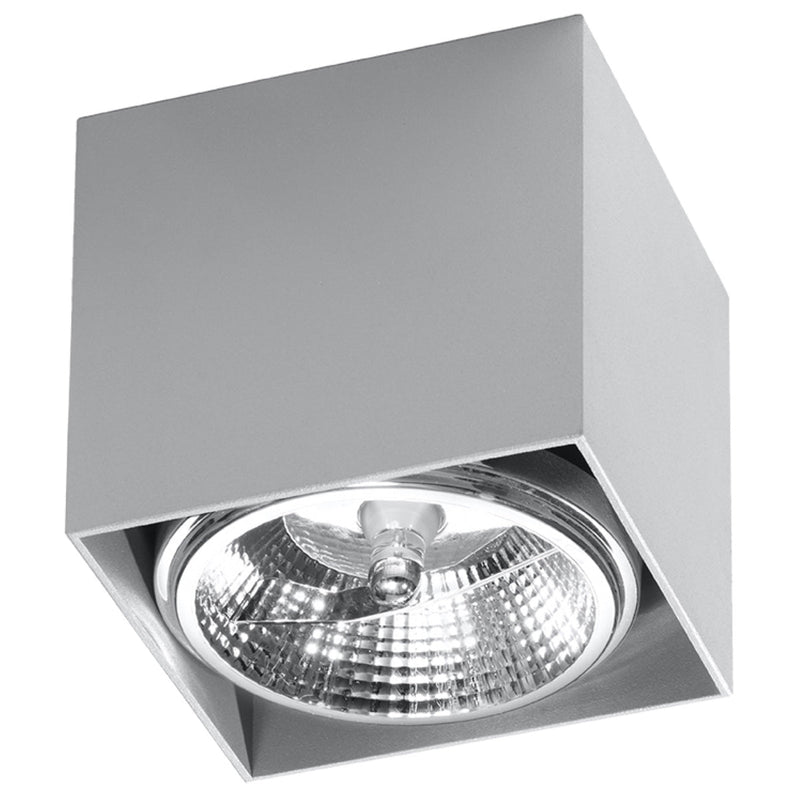 Led Deckenleuchte Blake Grau Modern Design Metall Rund-Leuchtezauber