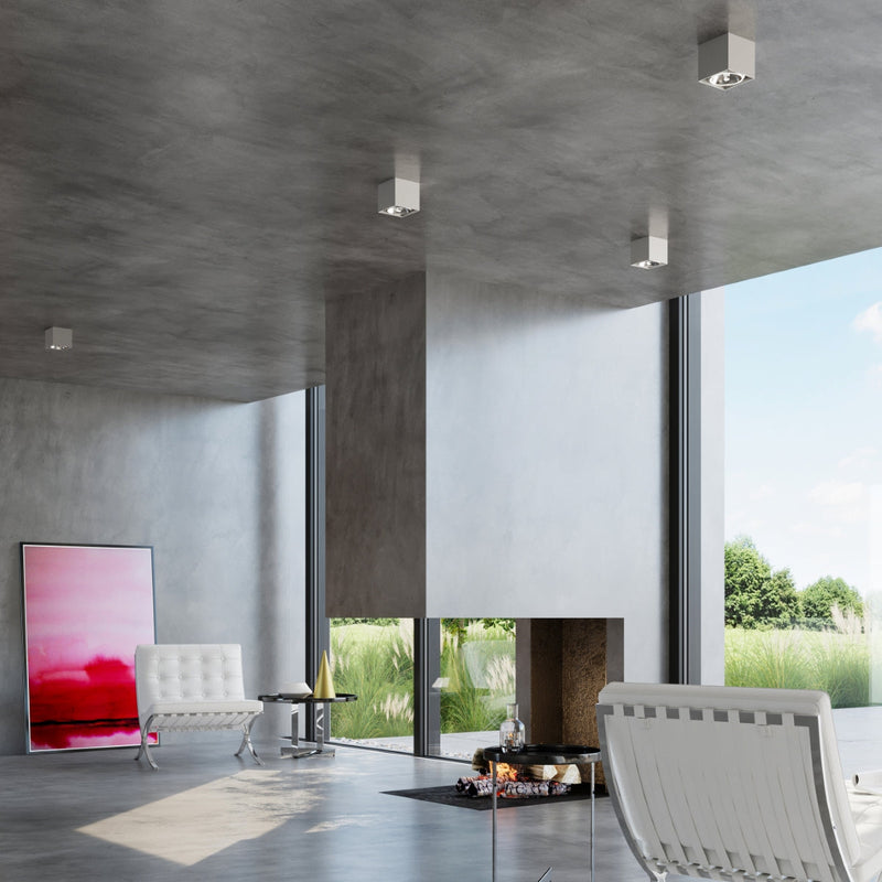 Led Deckenleuchte Blake Grau Modern Design Metall Rund-Leuchtezauber