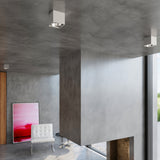 Led Deckenleuchte Blake Grau Modern Design Metall Rund-Leuchtezauber