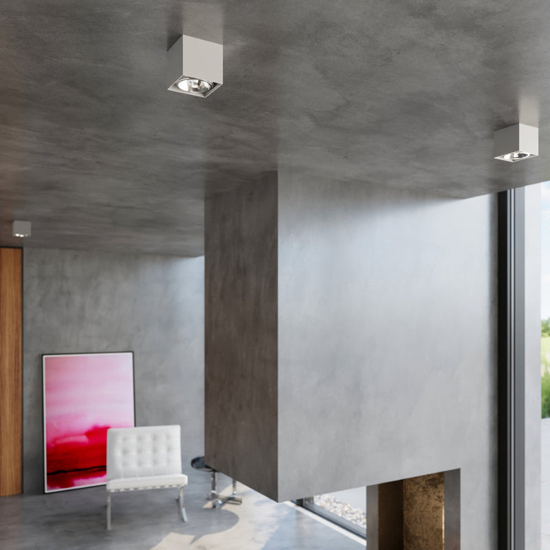 Led Deckenleuchte Blake Grau Modern Design Metall Rund-Leuchtezauber