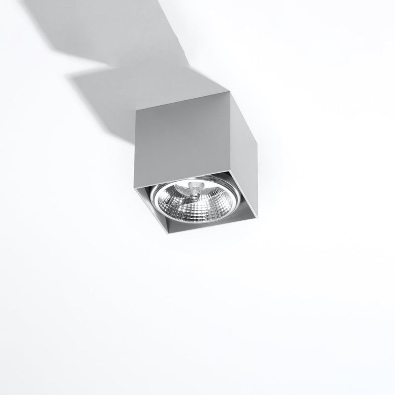 Led Deckenleuchte Blake Grau Modern Design Metall Rund-Leuchtezauber