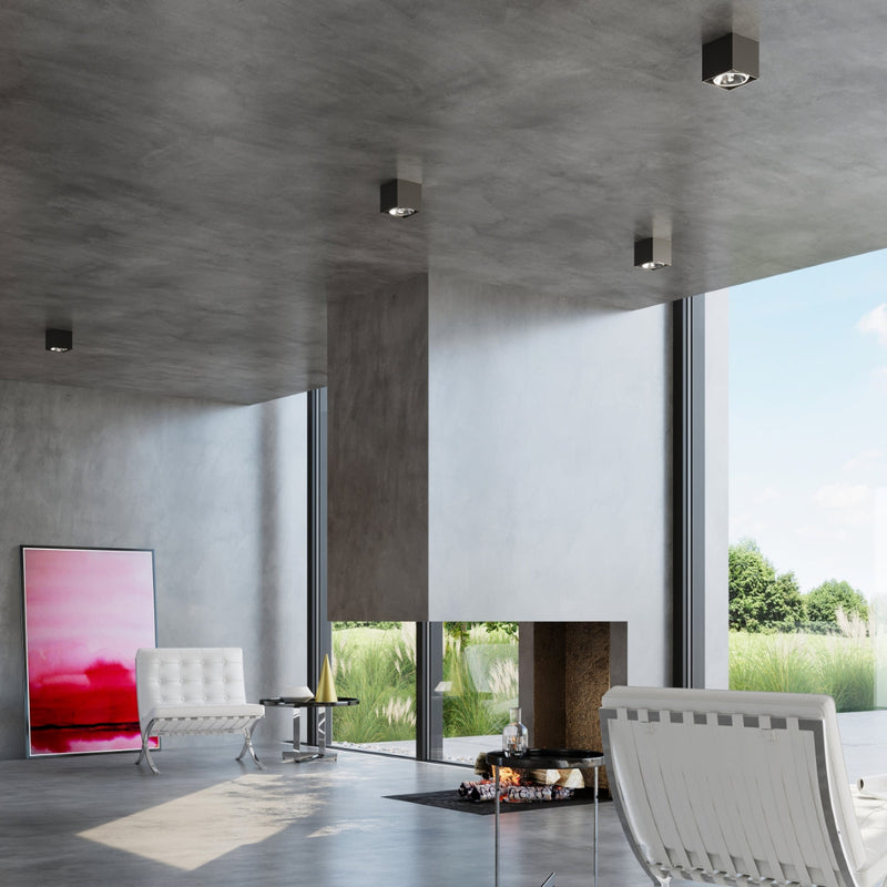 Led Deckenleuchte Blake Schwarz Metall Modernes Design-Leuchtezauber