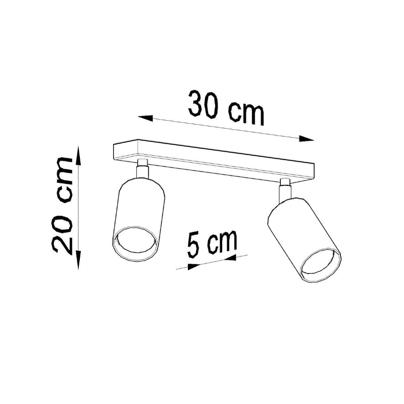 Deckenleuchte Berg 2 Naturholz Led Skandi Holz Design-Leuchtezauber