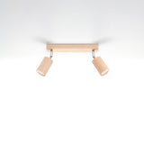 Deckenleuchte Berg 2 Naturholz Led Skandi Holz Design-Leuchtezauber