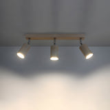 Led Deckenleuchte Berg 3 Naturholz Skandi Design Holz-Leuchtezauber