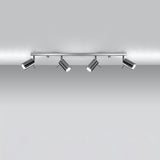 Led Deckenleuchte Ring 4-Flammig Chrom Design Modern-Leuchtezauber