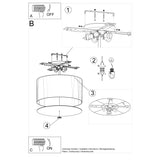 Led Kronleuchter Otto 50 Weiß Für Wohnzimmer-Leuchtezauber