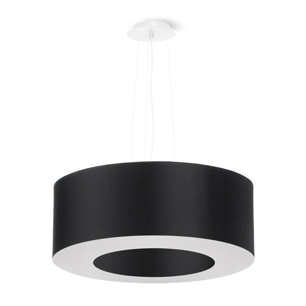 Kronleuchter Saturno 50 Schwarz – Moderne LED Deckenlampe-Leuchtezauber