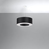 Kronleuchter Saturno 50 Schwarz – Moderne LED Deckenlampe-Leuchtezauber