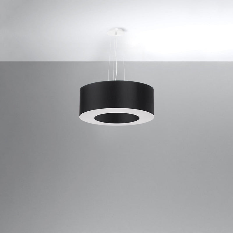 Kronleuchter Saturno 50 Schwarz – Moderne LED Deckenlampe-Leuchtezauber