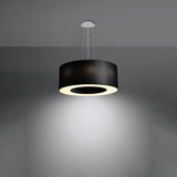 Kronleuchter Saturno 50 Schwarz – Moderne LED Deckenlampe-Leuchtezauber