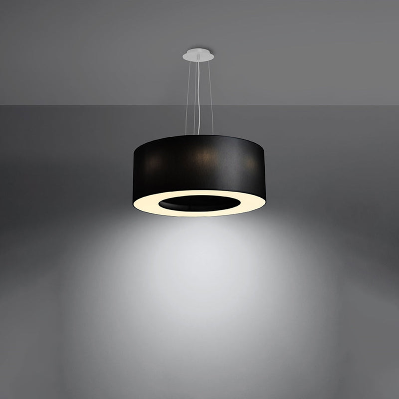 Kronleuchter Saturno 50 Schwarz – Moderne LED Deckenlampe-Leuchtezauber
