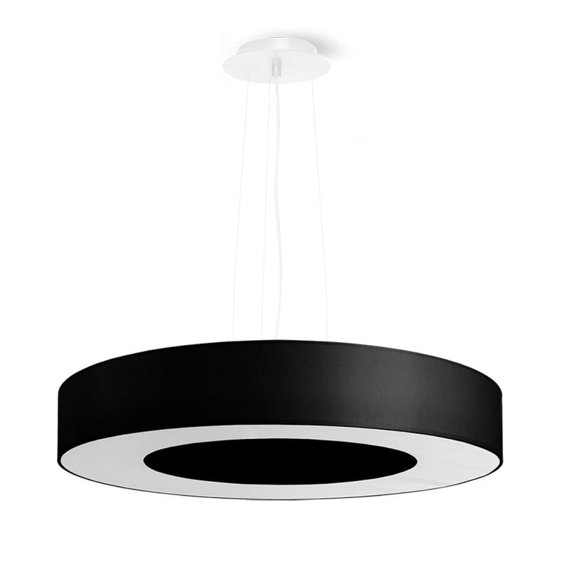 Kronleuchter Saturno Slim 50 Schwarz - LED Deckenlampe Modern-Leuchtezauber