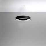 Kronleuchter Saturno Slim 50 Schwarz - LED Deckenlampe Modern-Leuchtezauber