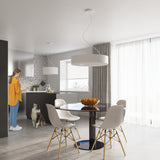 Kronleuchter Saturno Slim 70 Weiß - Design LED Wandleuchte-Leuchtezauber