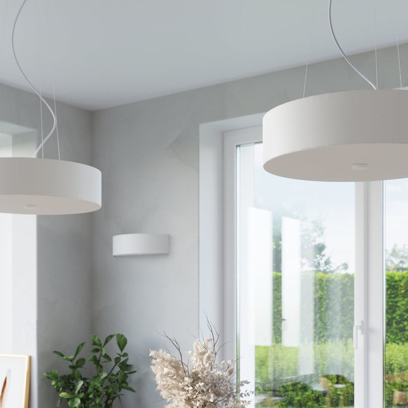 Wandleuchte Skala Weiß, Modernes Design, E27, Led-Kompatibel-Leuchtezauber