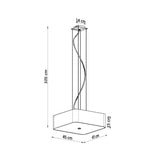 Kronleuchter Lokko 45 Schwarz - Design LED Deckenlampe-Leuchtezauber
