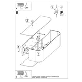 Wandleuchte Lokko Weiß, Modern, Led-Kompatibel, Flach-Leuchtezauber
