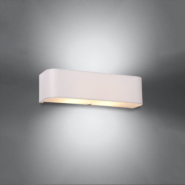 Wandleuchte Lokko Weiß, Modern, Led-Kompatibel, Flach-Leuchtezauber