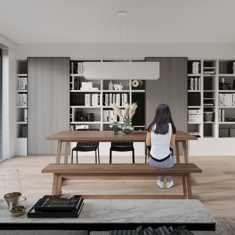 Kronleuchter Santa 120 Weiß - Modernes Design LED Deckenlampe-Leuchtezauber