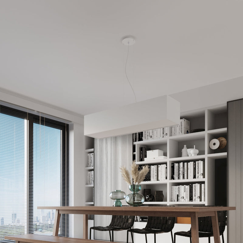 Kronleuchter Santa 120 Weiß - Modernes Design LED Deckenlampe-Leuchtezauber