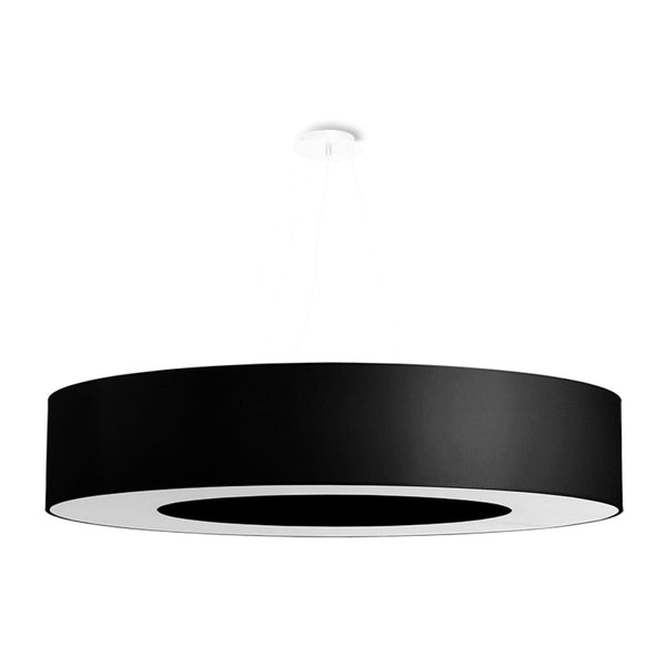 Kronleuchter Saturno Ø90 Cm Schwarz Led Ringlampe-Leuchtezauber