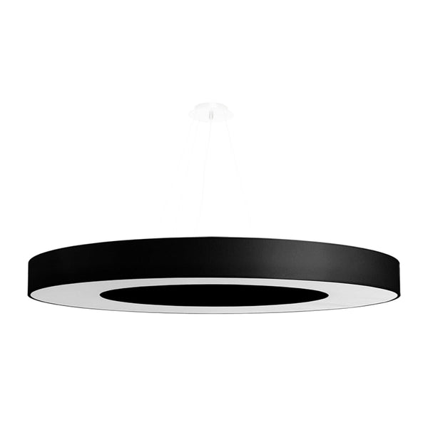 Kronleuchter Saturno Slim Ø90 Cm Schwarz Led Modern-Leuchtezauber