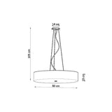 Kronleuchter Skala Ø80 Cm Weiß Modern Design-Leuchtezauber