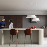 Deckenleuchte Vega 70 Weiß Minimalistische Weiße Designlampe – Markant & Hell-Leuchtezauber