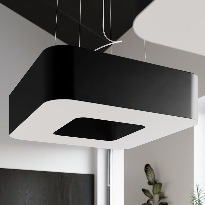 Kronleuchter Urano Ø80 Cm Schwarz Modern Design-Leuchtezauber