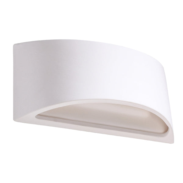 Keramik Wandleuchte Vixen Weiß, Modern, Led, E27 Fassung-Leuchtezauber