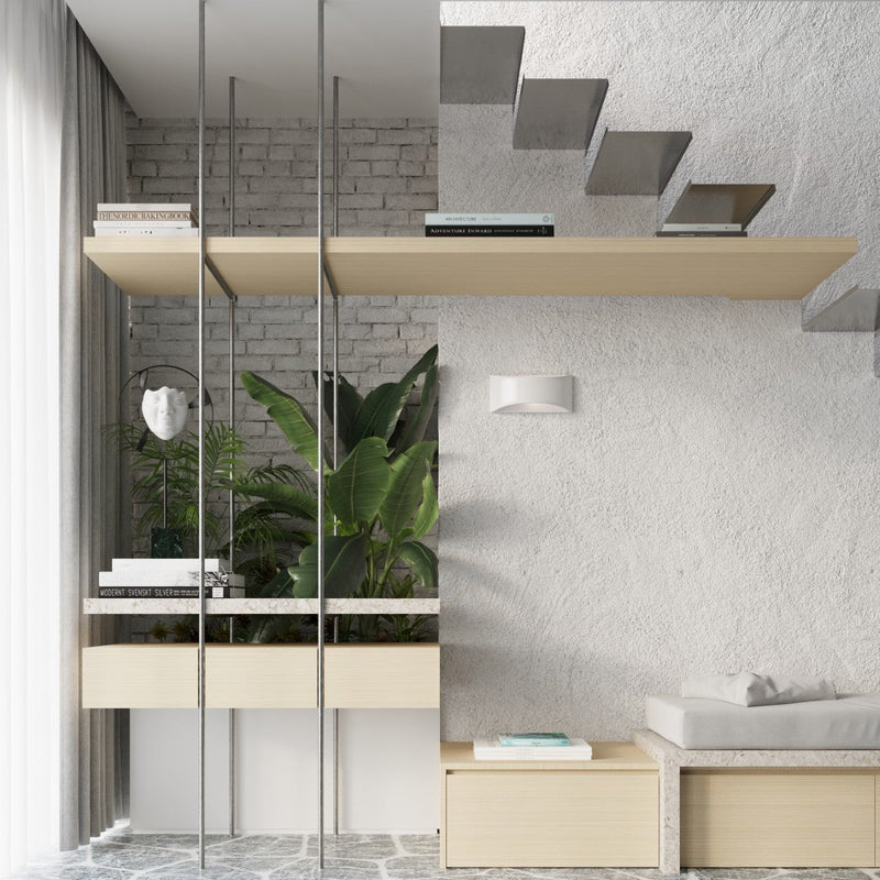 Keramik Wandleuchte Vixen Weiß, Modern, Led, E27 Fassung-Leuchtezauber