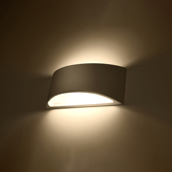 Keramik Wandleuchte Vixen Weiß, Modern, Led, E27 Fassung-Leuchtezauber